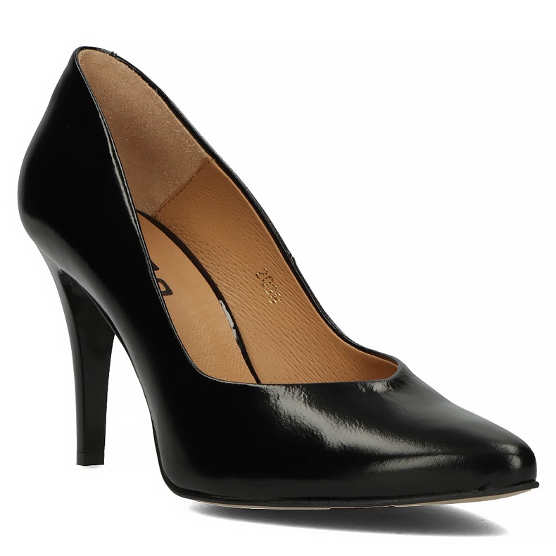 Kožené lodičky Filippo 2058 černé černý 1