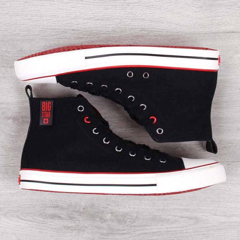 Vysoké tenisky Big Star M JJ174065 černé černá 3