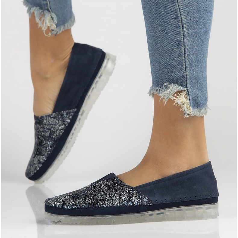 Kožené boty Filippo DP2147 / 22 Nv tmavě modrá námořnická modrá 1