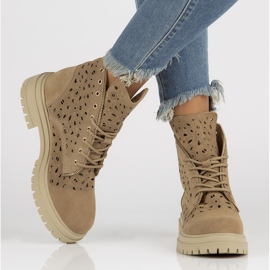 Kožené boty Filippo DBT3717 / 22 Be beige béžový 1 Kožené boty Filippo DBT3717 / 22 Be beige béžový 1