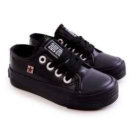 Dětské kožené tenisky Big Star JJ374311 Black černý 1