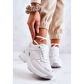 PG1 Dámské lesklé sportovní boty na klínku, bílá aktivita bílý stříbrný 1 PG1 Dámské lesklé sportovní boty na klínku, bílá aktivita bílý stříbrný 1