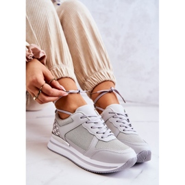 PG1 Dámské klasické sportovní boty na klínu šedé pokročilé stříbrný šedá 1