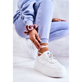 PS1 Dámská vázaná sportovní obuv Tenisky White Manila bílý 1 PS1 Dámská vázaná sportovní obuv Tenisky White Manila bílý 1