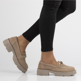 Kožené boty Filippo DP3221 / 21 Be beige béžový 1