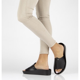 Kožené pantofle Filippo DK2059 / 22 Bk černé černá 1