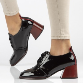 Kožené lodičky Filippo DP3732 / 22 Bk černé černá 1