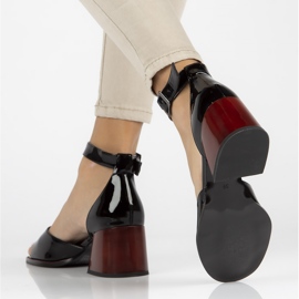 Kožené sandály Filippo DS3723 / 22 Bk černé černá 1