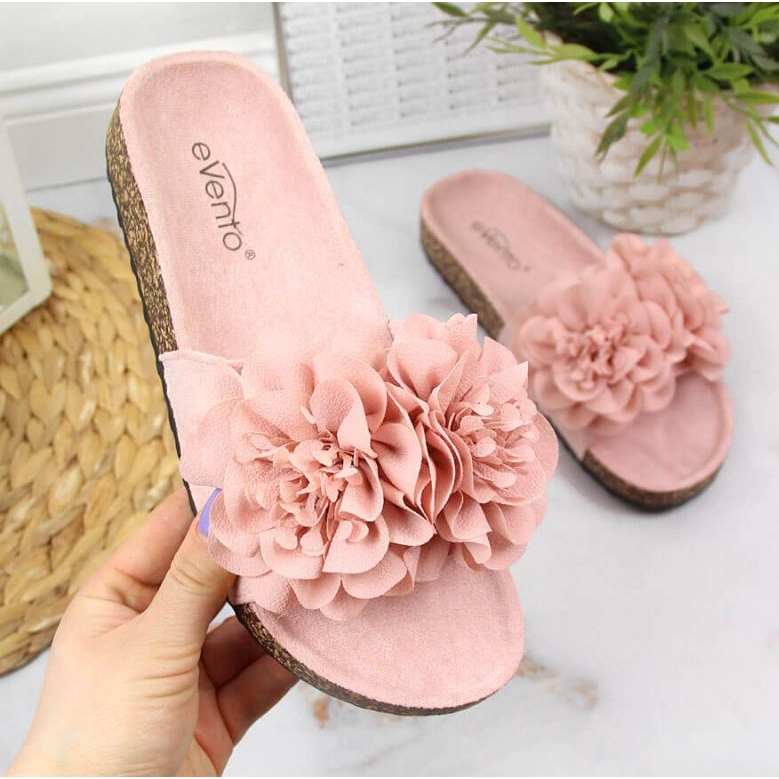 Pantofle S Růžovými Květy V eVento 1