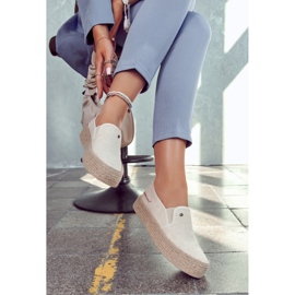 Dámské espadrilky na platformě Cross Jeans JJ2R4014C Béžová béžový 1