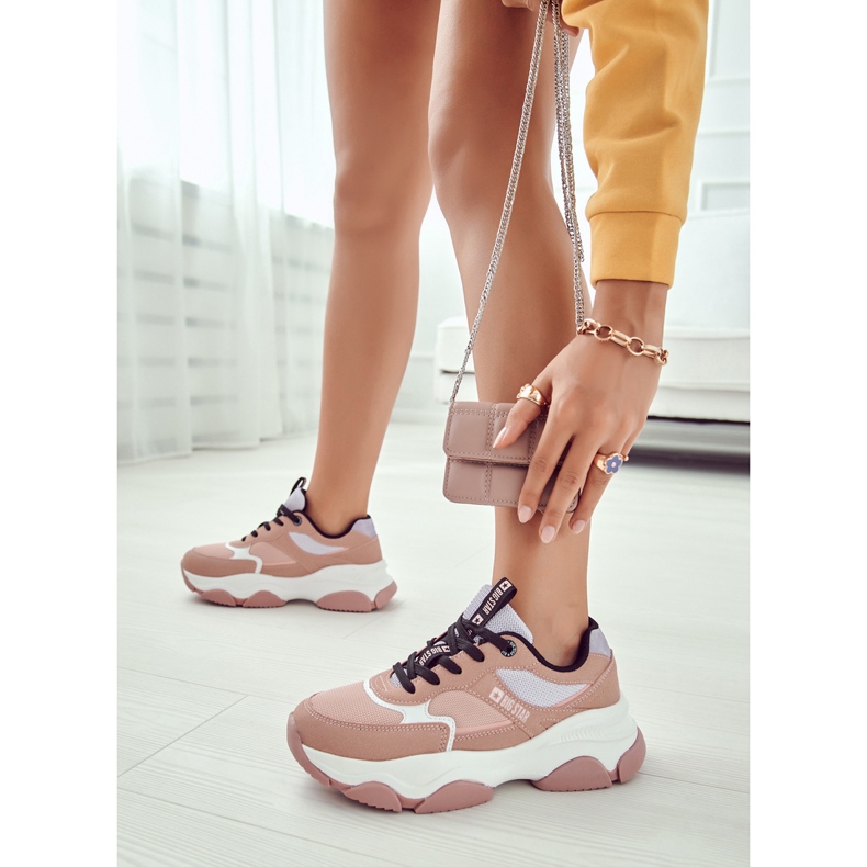 Dámské tenisky Sportovní boty Big Star JJ274577 Růžové růžový 1