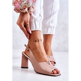 S.Barski Béžové Fiorinové Sandály Na Baru béžový 1