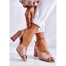 S.Barski Béžové Fiorinové Sandály Na Baru béžový 2