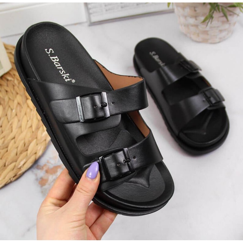 Everlast Gumové žabky s přezkami černé barvy S.Barski černá 1