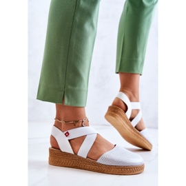 Dámské módní espadrilky Big Star JJ276036 bílé bílý 2