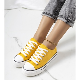 Žluté tenisky na platformě Wessel žlutá 1