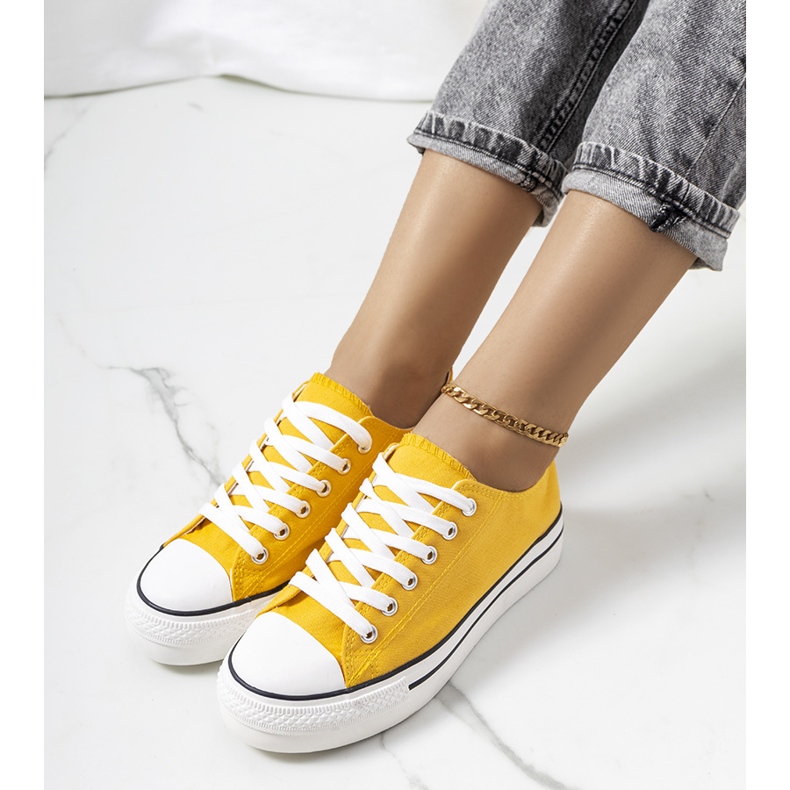 Žluté tenisky na platformě Wessel žlutá 1