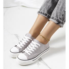 Šedé tenisky na platformě Wessel šedá 1