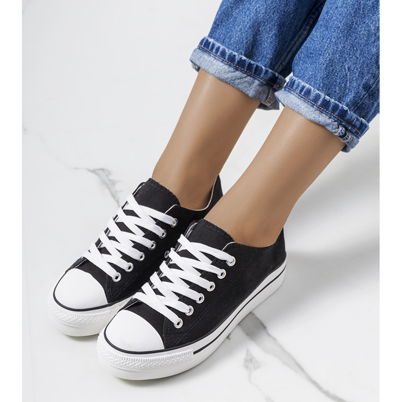 Černé tenisky na platformě Wessel černá 2