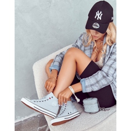 Dámské vysoké tenisky Big Star JJ274209 Modré modrý 2