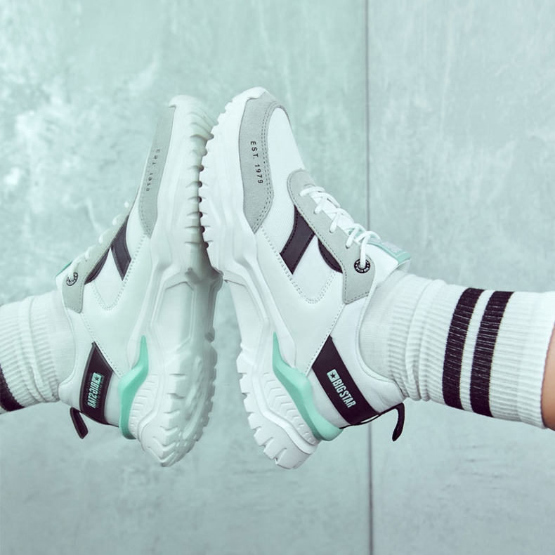 Dámská sportovní obuv Big Star JJ274A412 White and Black bílý černý modrý 1