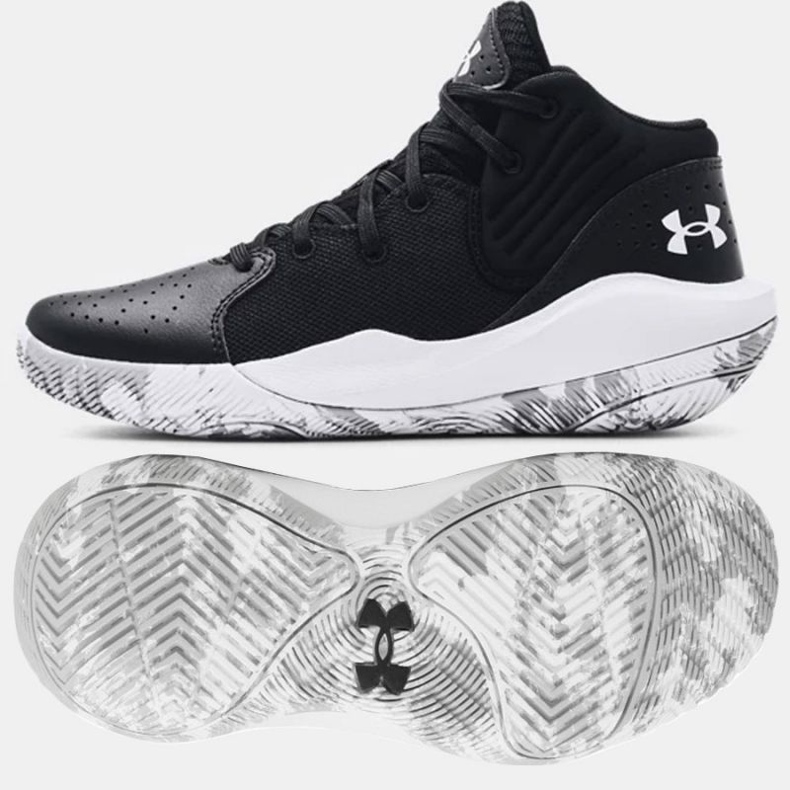 Basketbalová bota Under Armour Gs Jet '21 Jr 3024794 001 černý černý 1