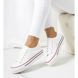 Bílé tenisky na platformě Wessel bílý 1