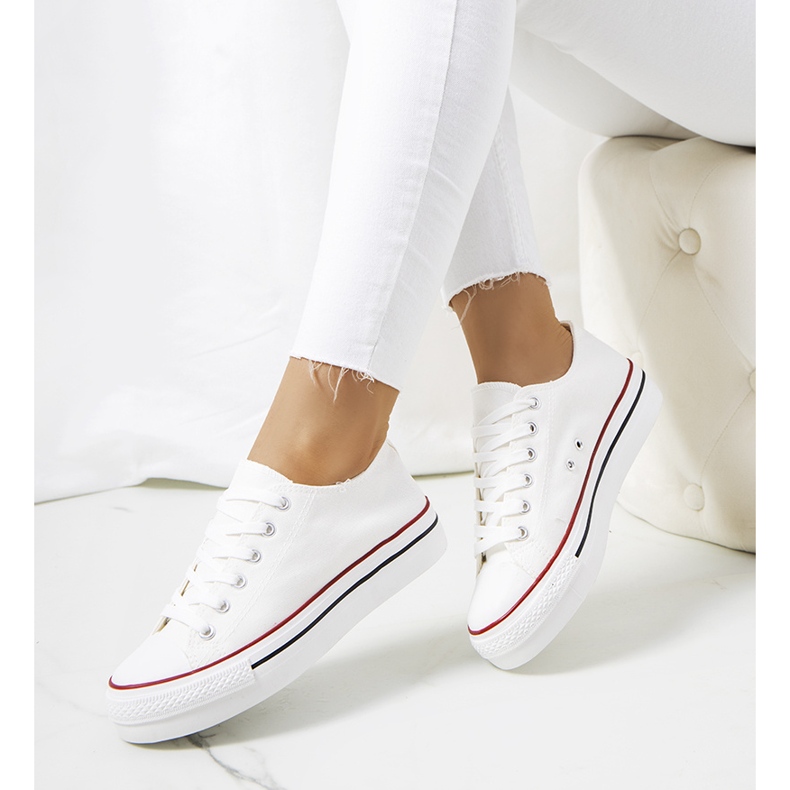 Bílé tenisky na platformě Wessel bílý 1