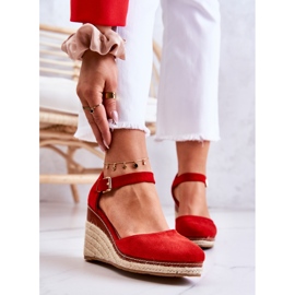PS1 Dámské espadrilky na červených tamarillových klínech 2