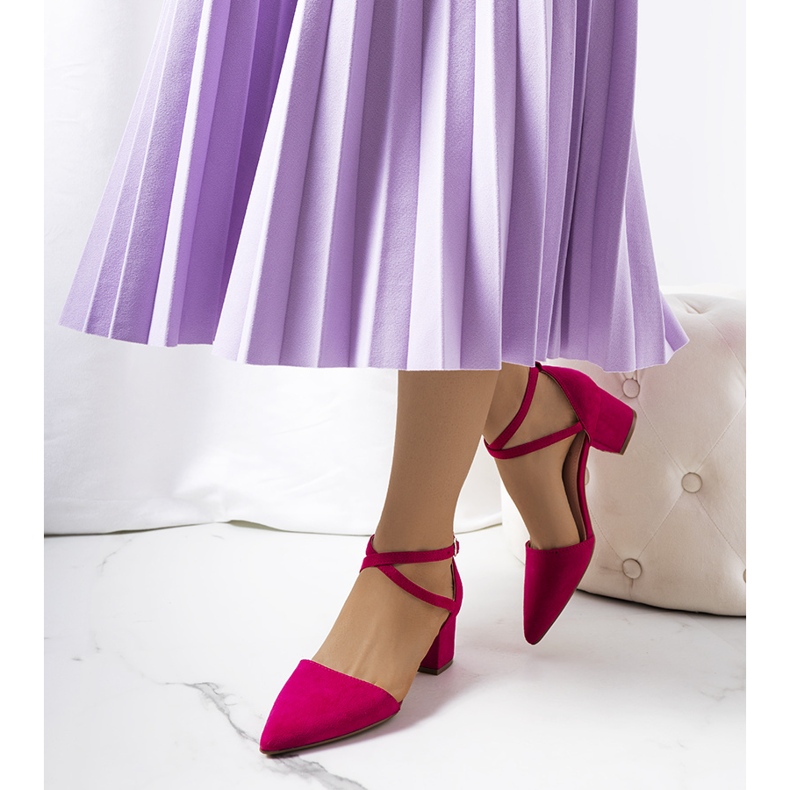 Růžové lodičky na Hyde postu růžový 1