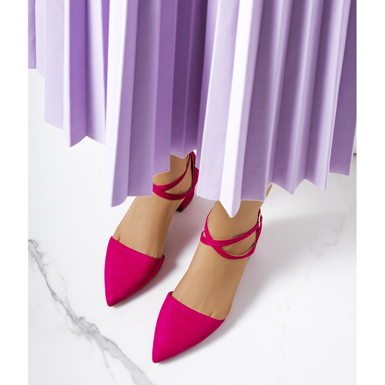 Růžové lodičky na Hyde postu růžový 2