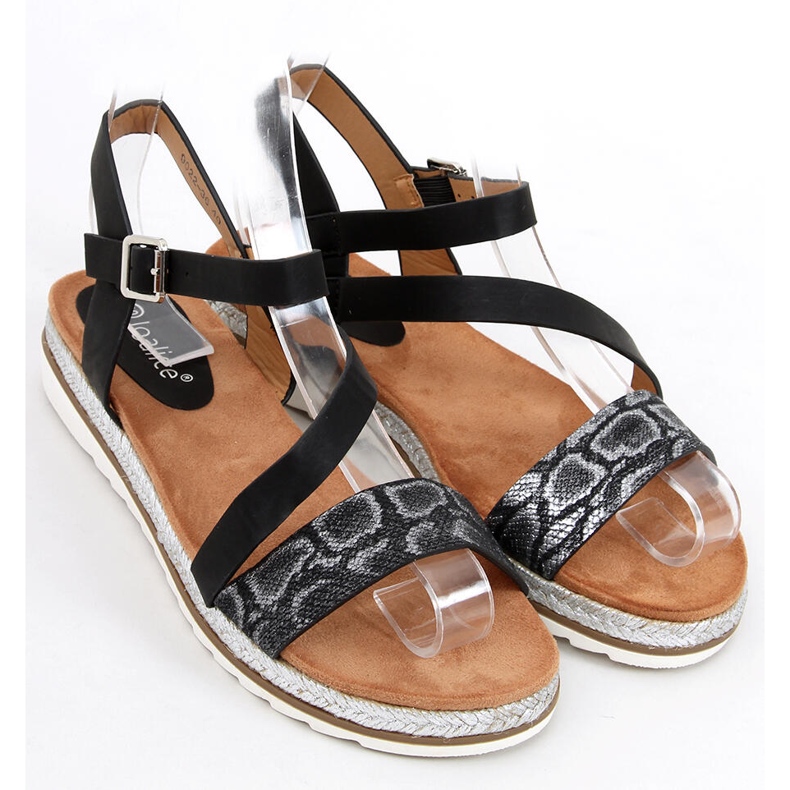 Zlaté espadrilkové sandály Katia Black černý 1