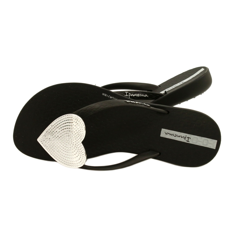 Ipanema Dívky japonské maxi módní děti ipanama 82598 se stříbrným srdcem černá 4