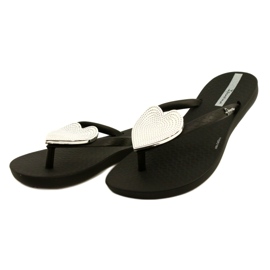 Ipanema Dívky japonské maxi módní děti ipanama 82598 se stříbrným srdcem černá 3