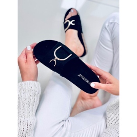 Korkové pantofle Tara Black černý 2