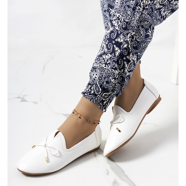 Bílé mokasíny Carlsen bílý 1