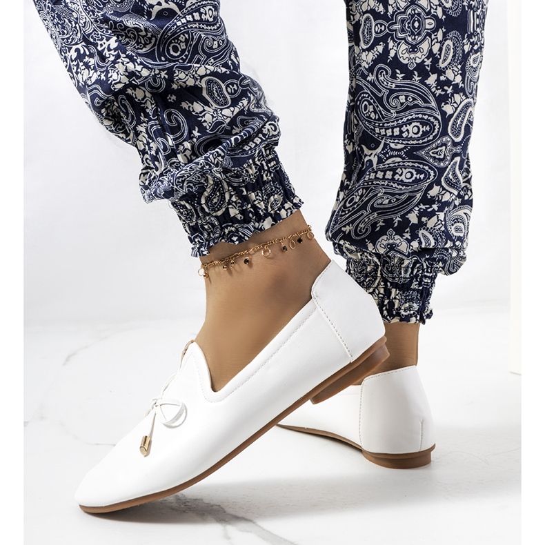 Bílé mokasíny Carlsen bílý 2