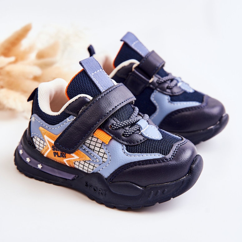 PJ2 Dětské lehké sportovní boty Navy Blue Mobby námořnická modř modrý 1