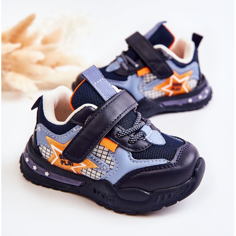 PJ2 Dětské lehké sportovní boty Navy Blue Mobby námořnická modrá modrý 2