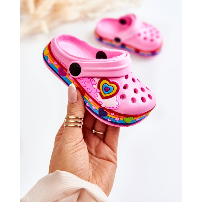 Dětské pantofle Foam Crocs Pink Charie růžový 1 Dětské pantofle Foam Crocs Pink Charie růžový 1