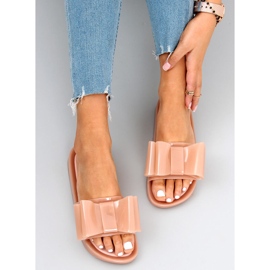 Dámské silikonové pantofle Vinca Pink béžový 1