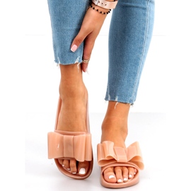 Dámské silikonové pantofle Vinca Pink béžový 2