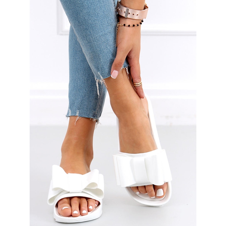 Dámské silikonové pantofle Vinca White bílý 1