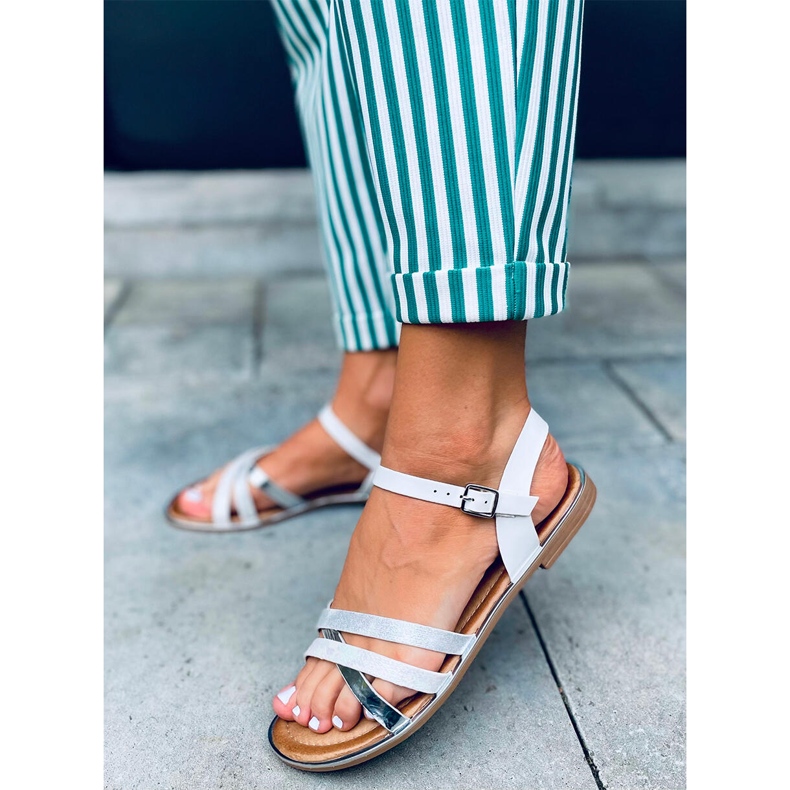 Dámské sandály Celia White bílý 1