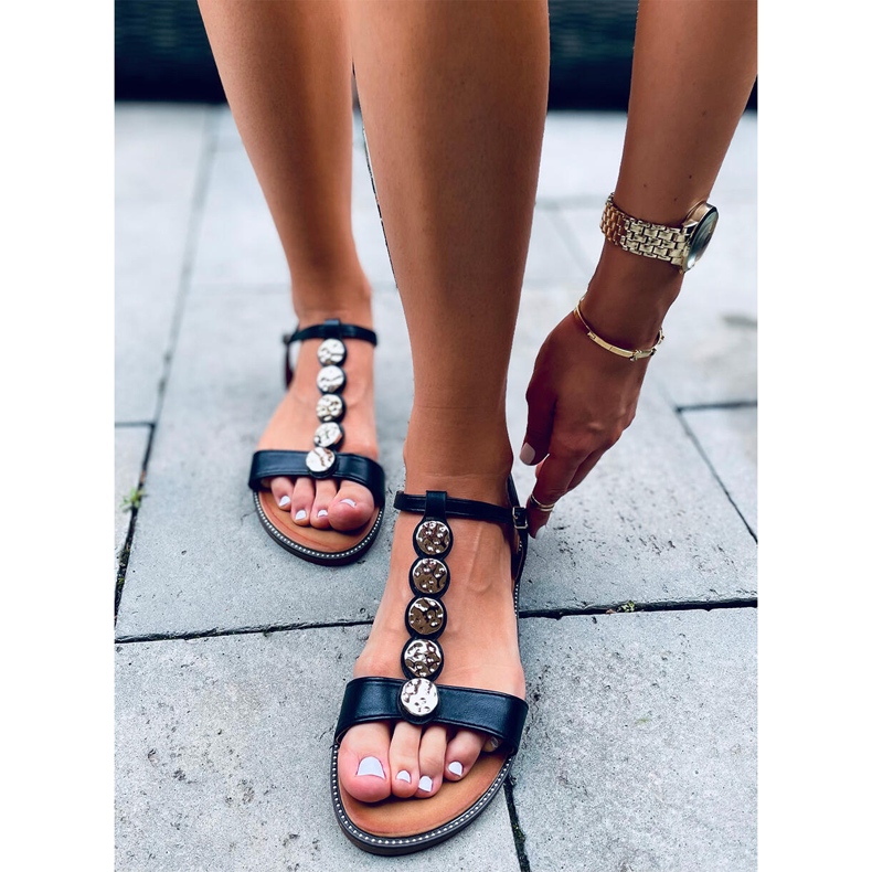 Dámské sandály Velma Black černý 2