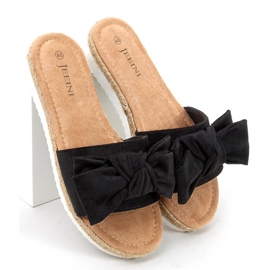 Espadrilky s mašlí Viola Black černý 2