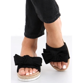 Espadrilky s mašlí Viola Black černý 1