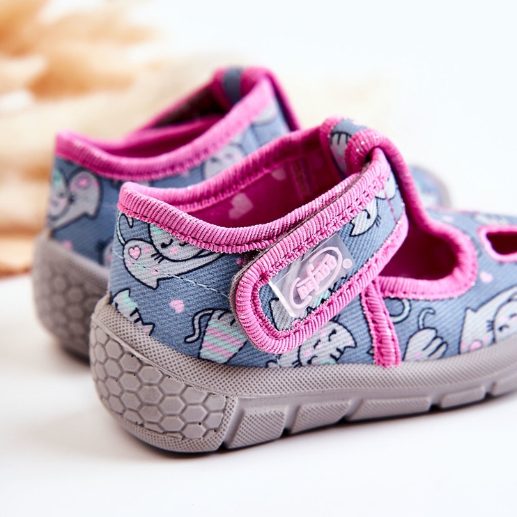 BEFADO S.A. Boty Pantofle Befado Cats 533P014 Modro-růžová modrý růžový 2