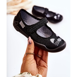 BEFADO S.A. Pantofle Balerína Befado Cats 114X450 Black černá 1