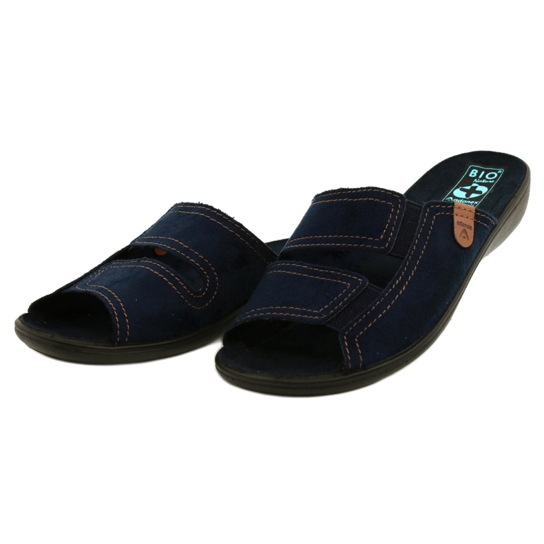 Adanex Dámské pantofle BIO Nature 26027 Námořnická modrá 3